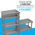 STACKABLE WATER MUD SAND COLLECTING SHOE RACK BOOT RACK 24" - 2 PAIRS/TIER