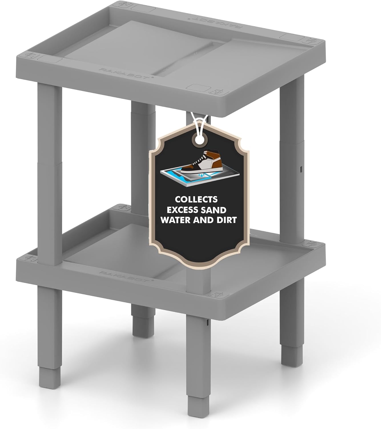 Étagère de casier pour rangement de bottes canalisant l'eau - Rakabot Locker1