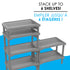 STACKABLE WATER MUD SAND COLLECTING SHOE RACK BOOT RACK 24" - 2 PAIRS/TIER