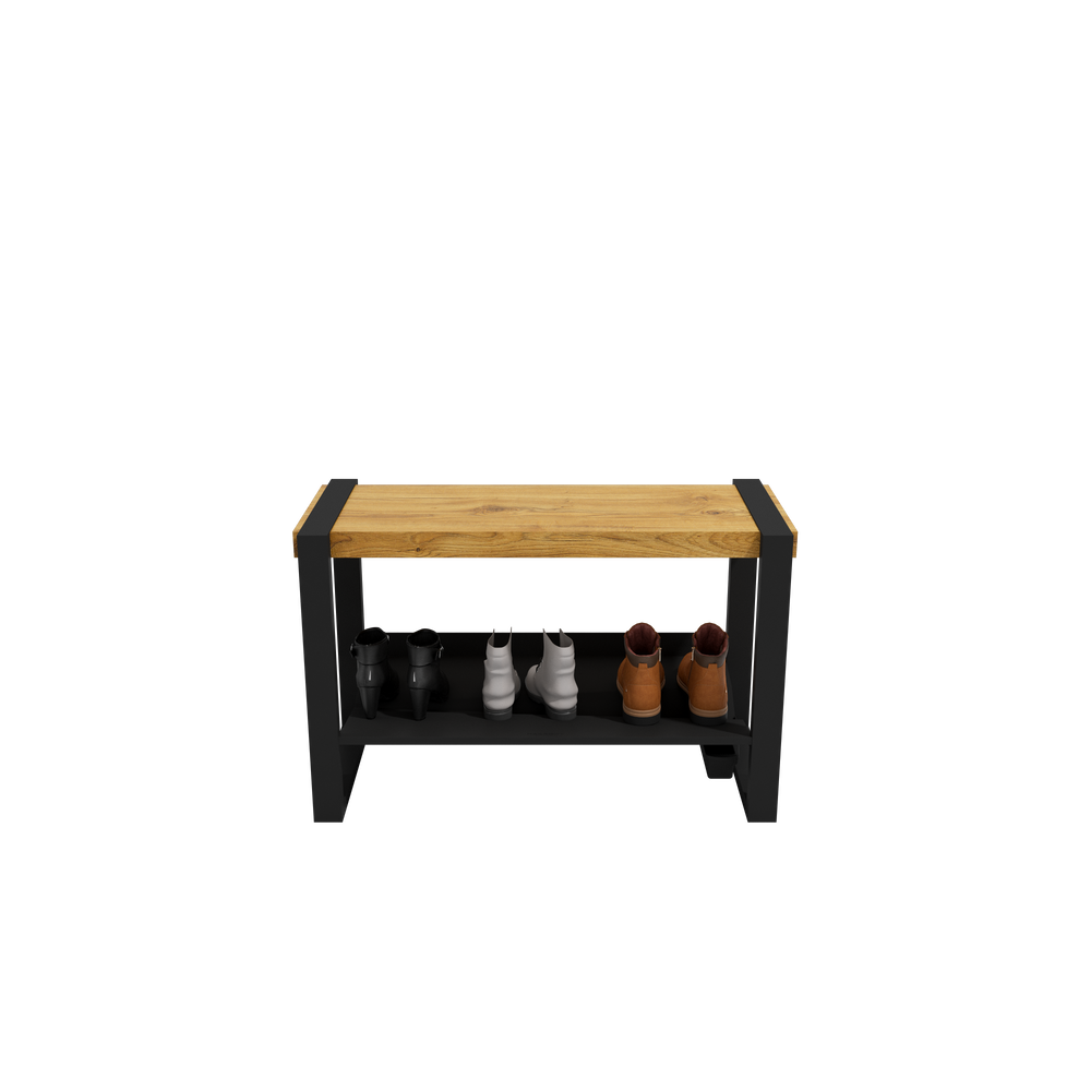 Sturdy & Strong Entrance Bench Channeling Water Into Containers - strong enough for 400+ pounds- Rakabot Moderno