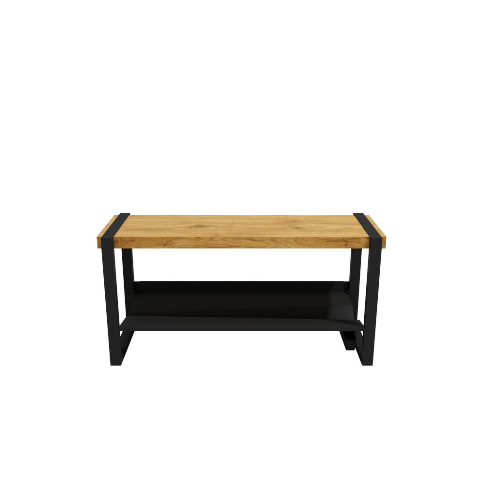 Honey-finish Moderno bench