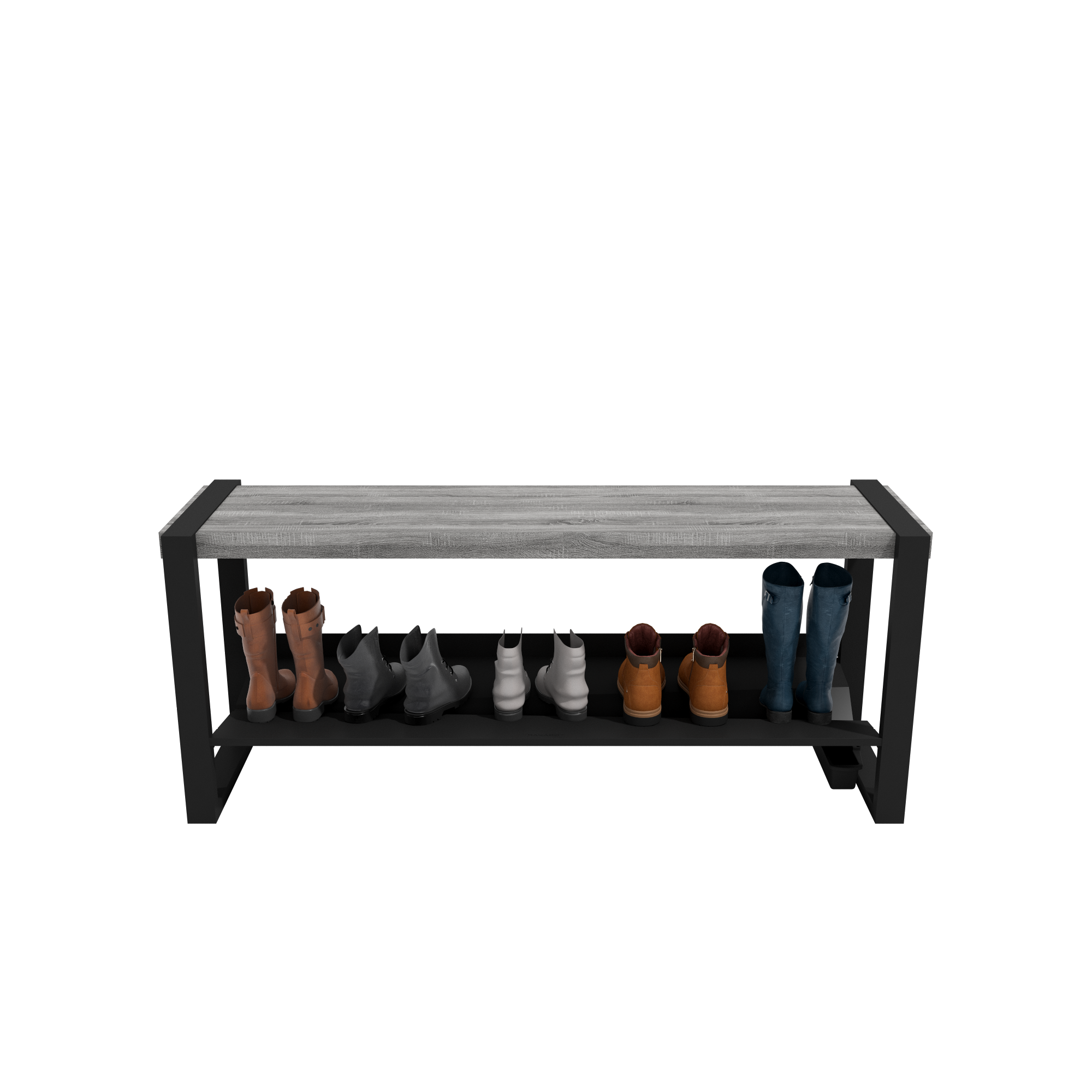 Sturdy & Strong Entrance Bench Channeling Water Into Containers - strong enough for 400+ pounds- Rakabot Moderno