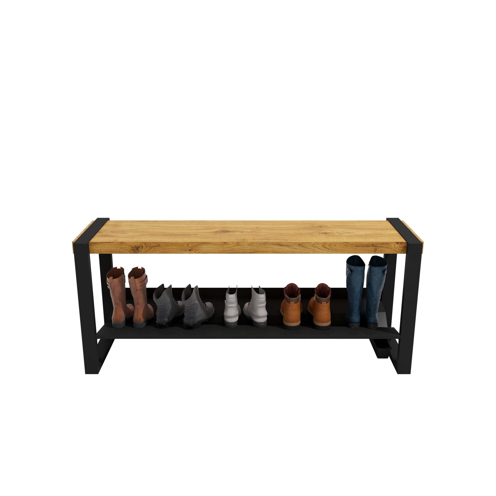 Sturdy & Strong Entrance Bench Channeling Water Into Containers - strong enough for 400+ pounds- Rakabot Moderno