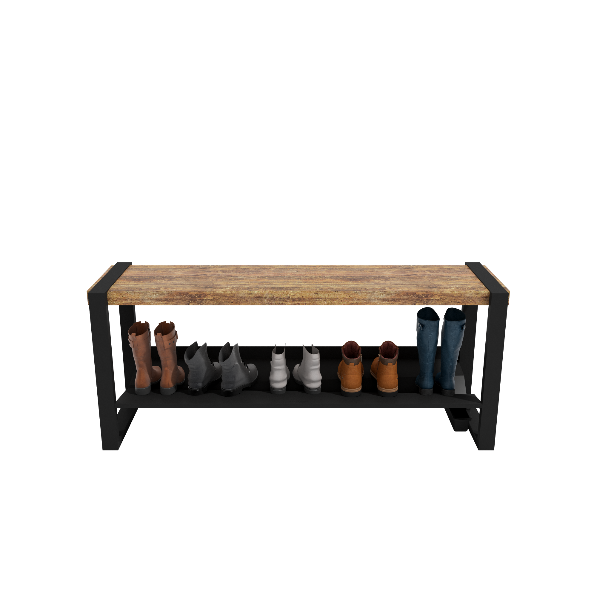 Sturdy & Strong Entrance Bench Channeling Water Into Containers - strong enough for 400+ pounds- Rakabot Moderno