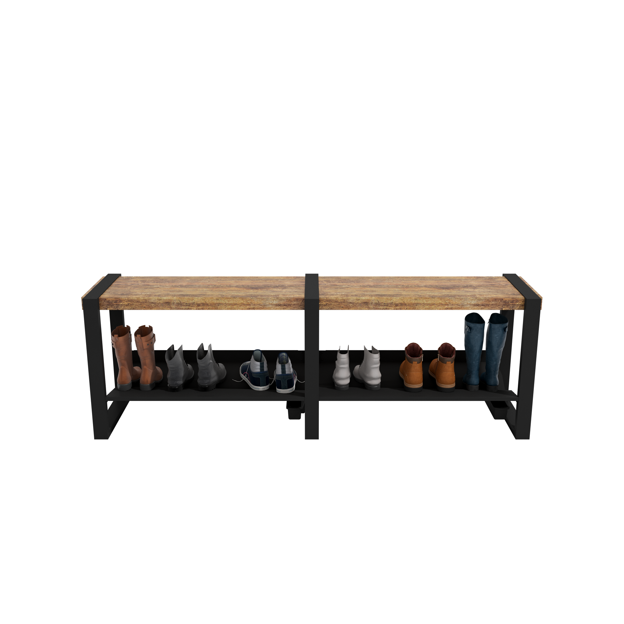 Sturdy & Strong Entrance Bench Channeling Water Into Containers - strong enough for 400+ pounds- Rakabot Moderno