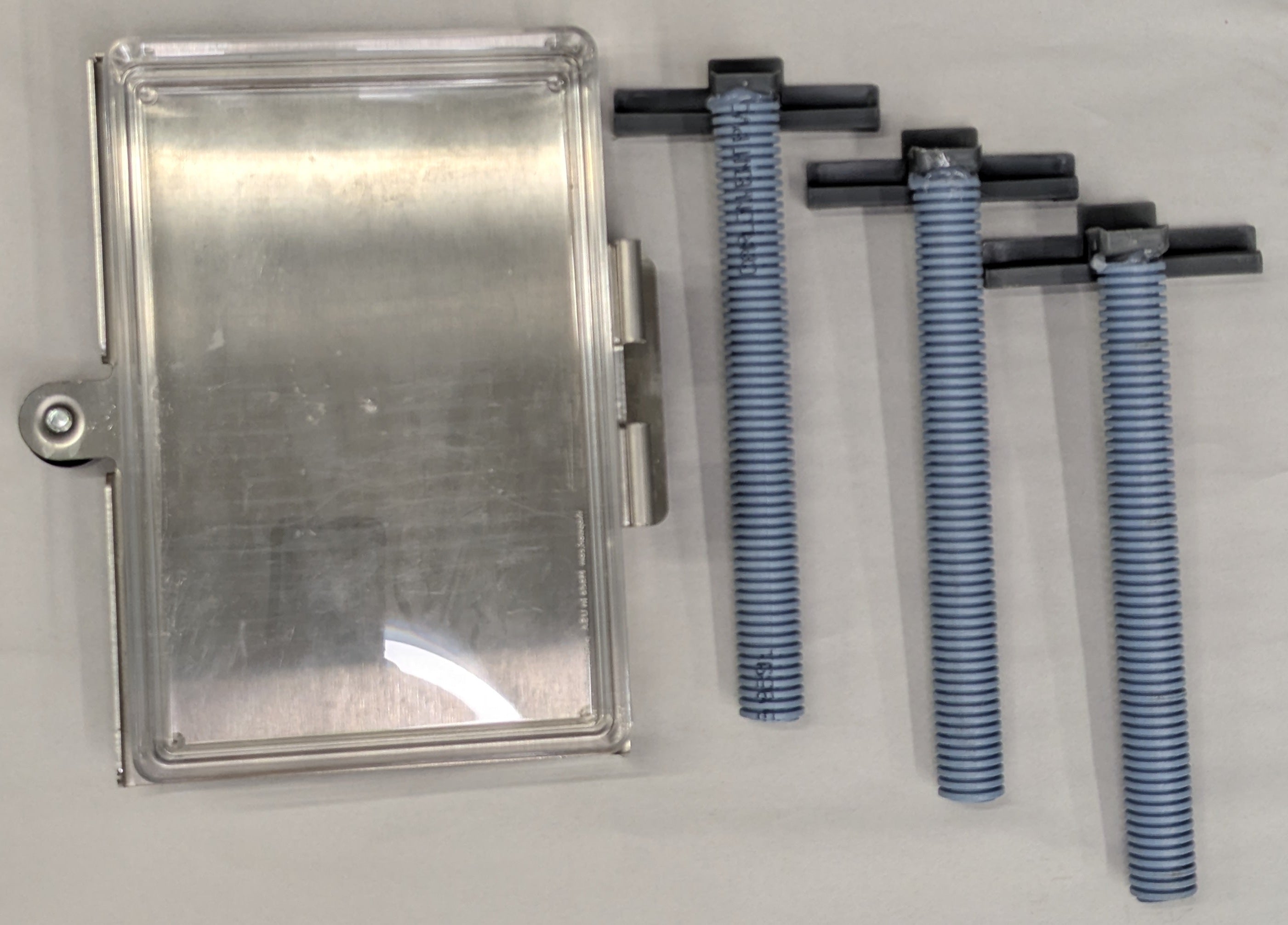 Kits de tuyaux TITAN, support en acier inoxydable et grand récipient