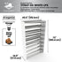 Boot Rack 47" wide - Rustproof Channeling Water Into Containers 2 to 8 Shelves Rakabot Titan