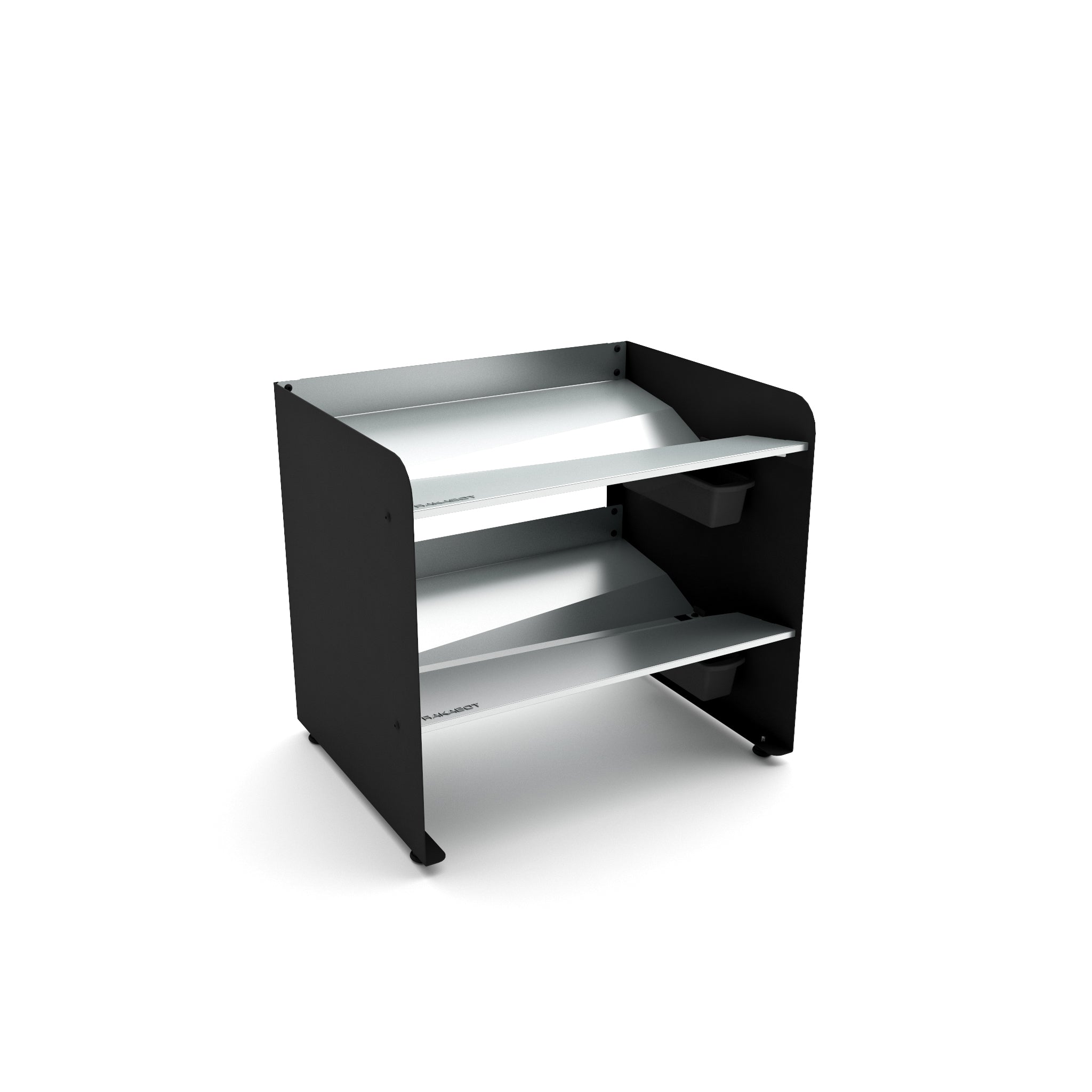 Boot Rack 19" wide - Rustproof Channeling Water Into Containers 2 to 8 Shelves Rakabot Titan