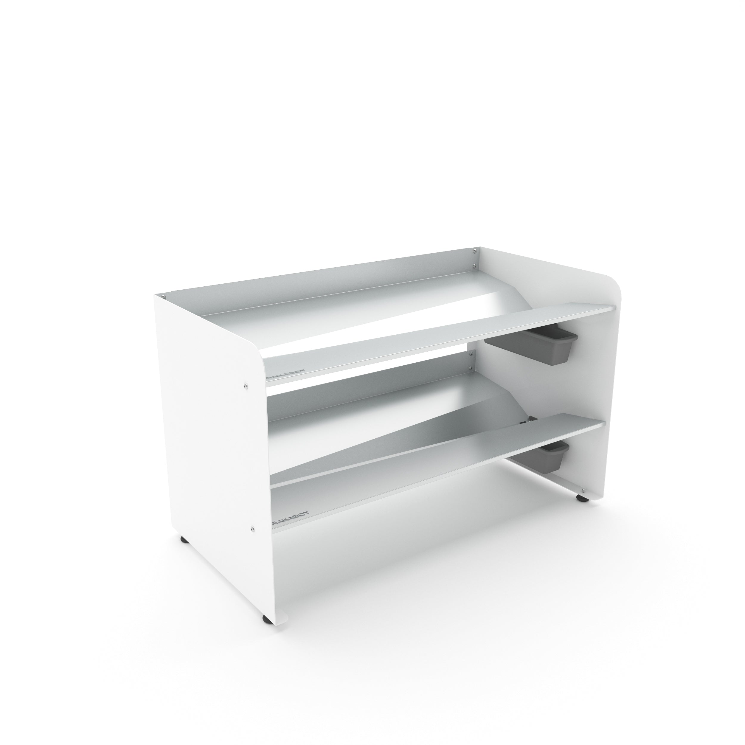 Boot Rack 19" wide - Rustproof Channeling Water Into Containers 2 to 8 Shelves Rakabot Titan