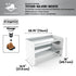 Boot Rack 29" wide - Rustproof Channeling Water Into Containers 2 to 8 Shelves Rakabot Titan