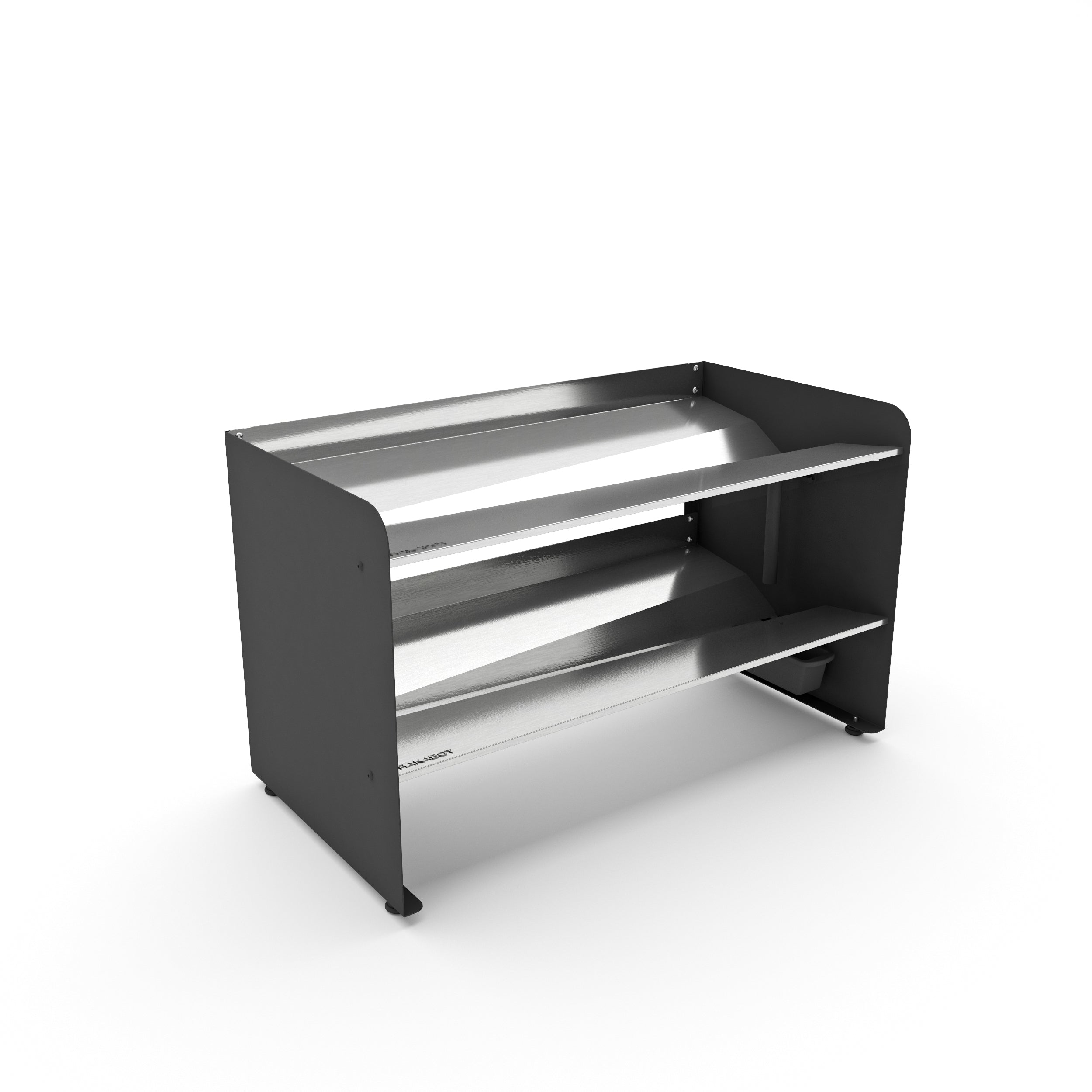 Commercial Boot Rack 29" wide - Rustproof Channeling Water Into Containers 2 to 8 Shelves Rakabot Titan