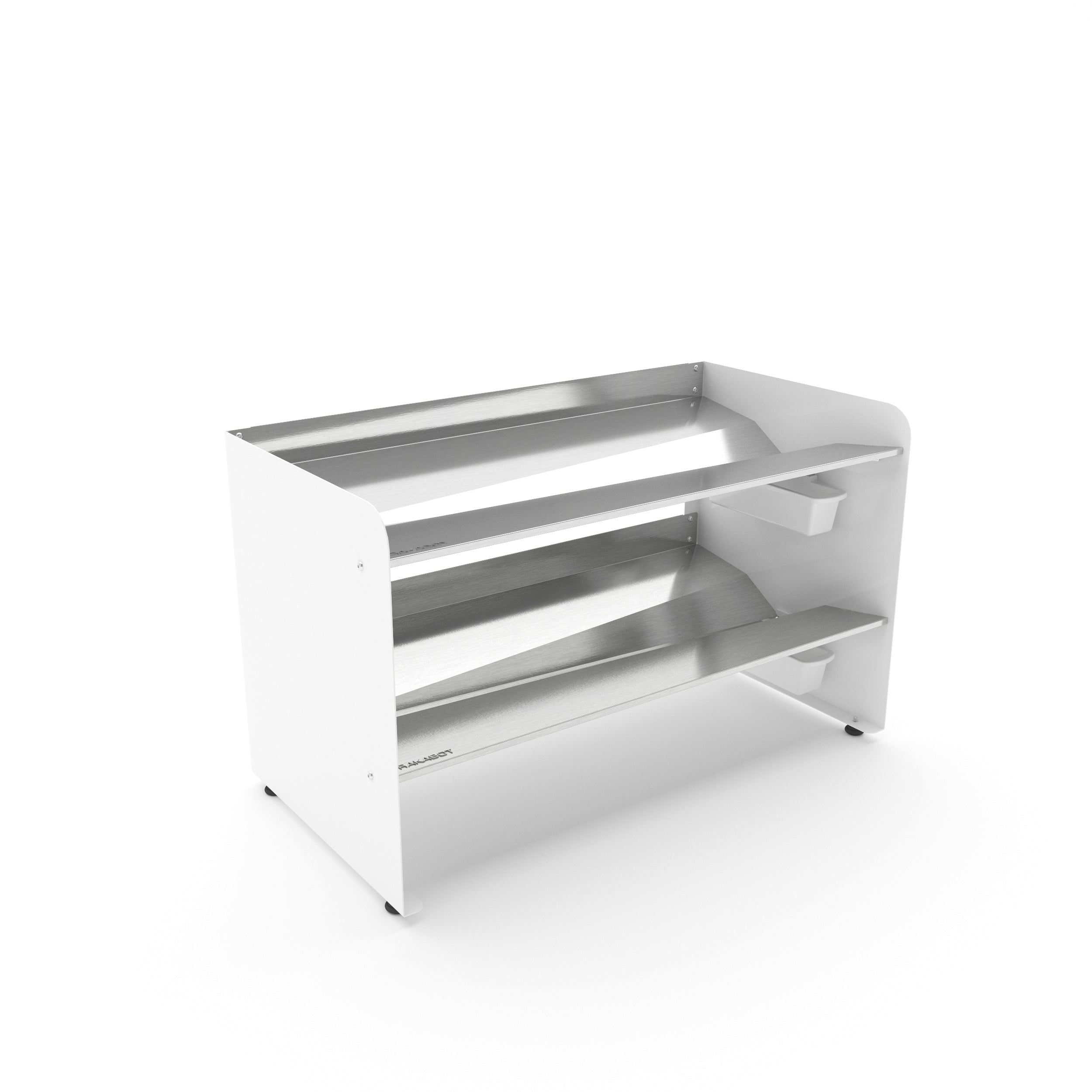 Boot Rack 19" wide - Rustproof Channeling Water Into Containers 2 to 8 Shelves Rakabot Titan