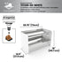 Boot Rack 29" wide - Rustproof Channeling Water Into Containers 2 to 8 Shelves Rakabot Titan