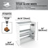 Boot Rack 29" wide - Rustproof Channeling Water Into Containers 2 to 8 Shelves Rakabot Titan