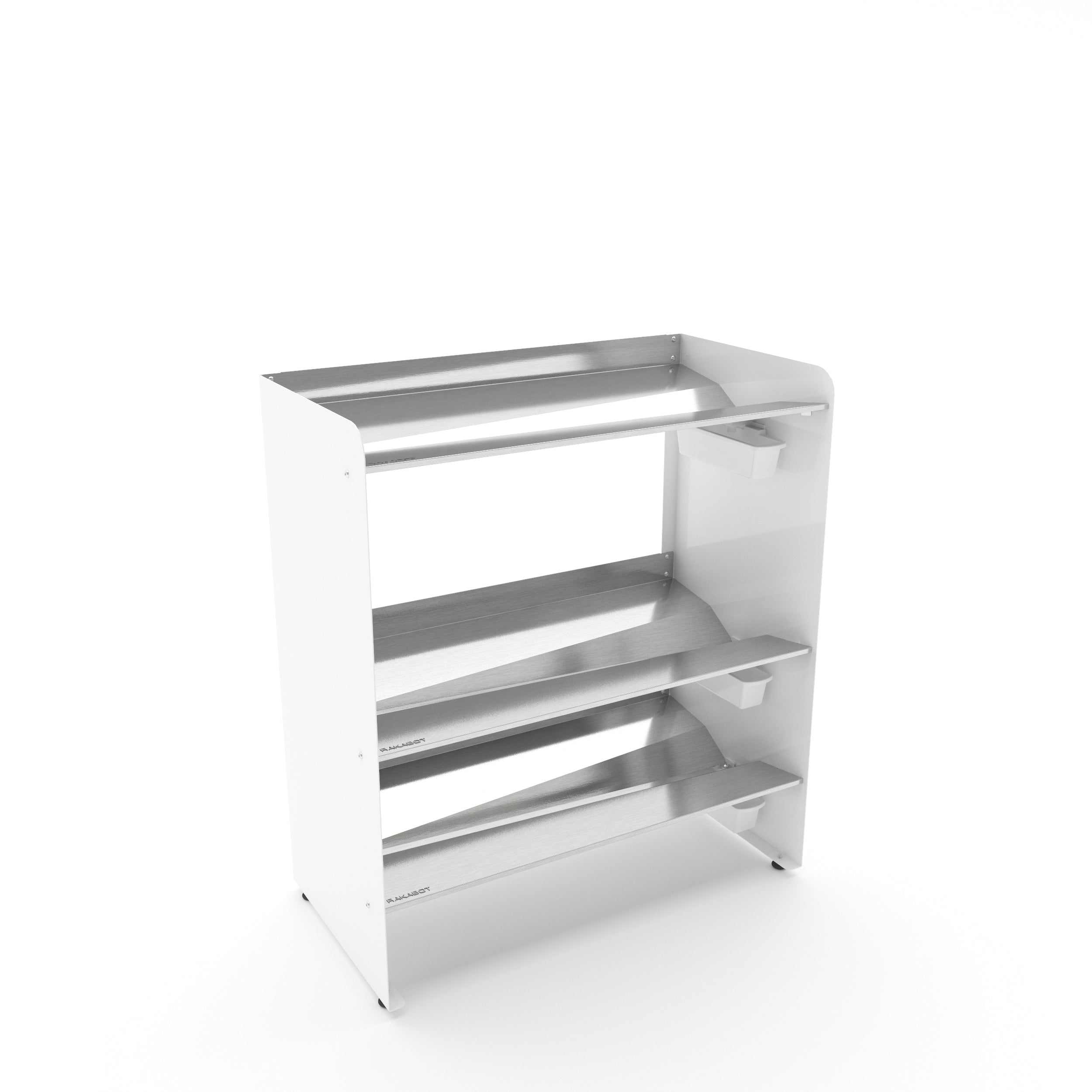 Boot Rack 19" wide - Rustproof Channeling Water Into Containers 2 to 8 Shelves Rakabot Titan