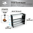 Commercial Boot Rack 38" wide - Rustproof Channeling Water Into Containers 2 to 8 Shelves Rakabot Titan