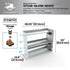 Commercial Boot Rack 38" wide - Rustproof Channeling Water Into Containers 2 to 8 Shelves Rakabot Titan