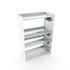 Boot Rack 19" wide - Rustproof Channeling Water Into Containers 2 to 8 Shelves Rakabot Titan