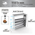 Commercial Boot Rack 38" wide - Rustproof Channeling Water Into Containers 2 to 8 Shelves Rakabot Titan