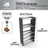 Boot Rack 29" wide - Rustproof Channeling Water Into Containers 2 to 8 Shelves Rakabot Titan