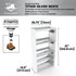 Boot Rack 29" wide - Rustproof Channeling Water Into Containers 2 to 8 Shelves Rakabot Titan