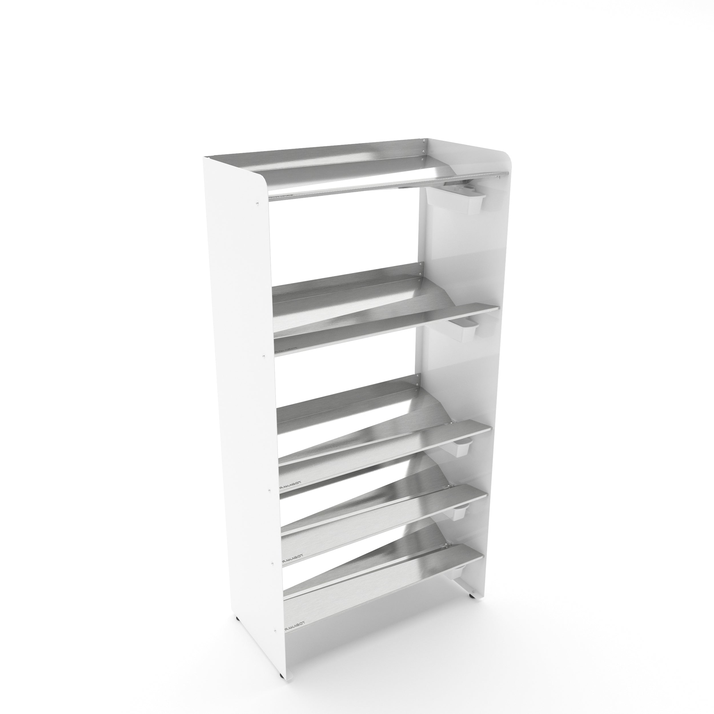 Boot Rack 19" wide - Rustproof Channeling Water Into Containers 2 to 8 Shelves Rakabot Titan