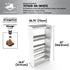 Boot Rack 29" wide - Rustproof Channeling Water Into Containers 2 to 8 Shelves Rakabot Titan