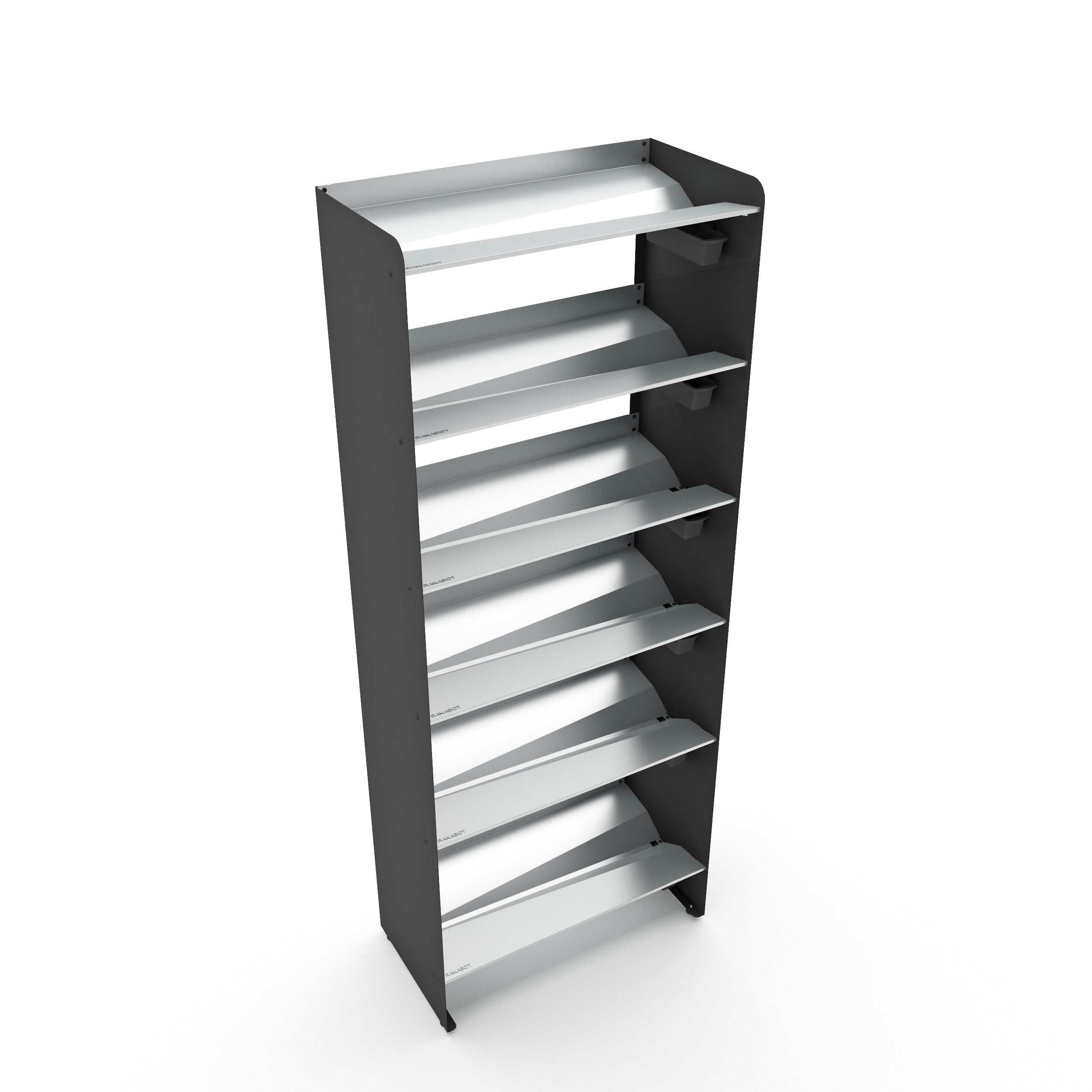 Boot Rack 19" wide - Rustproof Channeling Water Into Containers 2 to 8 Shelves Rakabot Titan