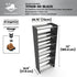 Boot Rack 29" wide - Rustproof Channeling Water Into Containers 2 to 8 Shelves Rakabot Titan