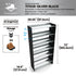 Commercial Boot Rack 38" wide - Rustproof Channeling Water Into Containers 2 to 8 Shelves Rakabot Titan