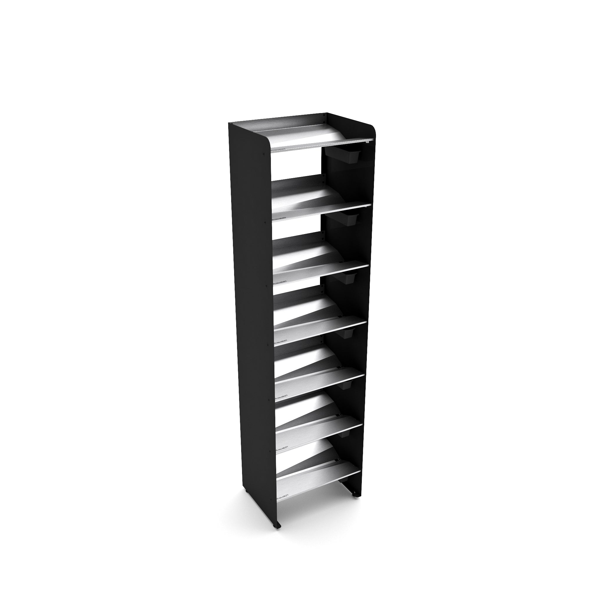 Boot Rack 19" wide - Rustproof Channeling Water Into Containers 2 to 8 Shelves Rakabot Titan