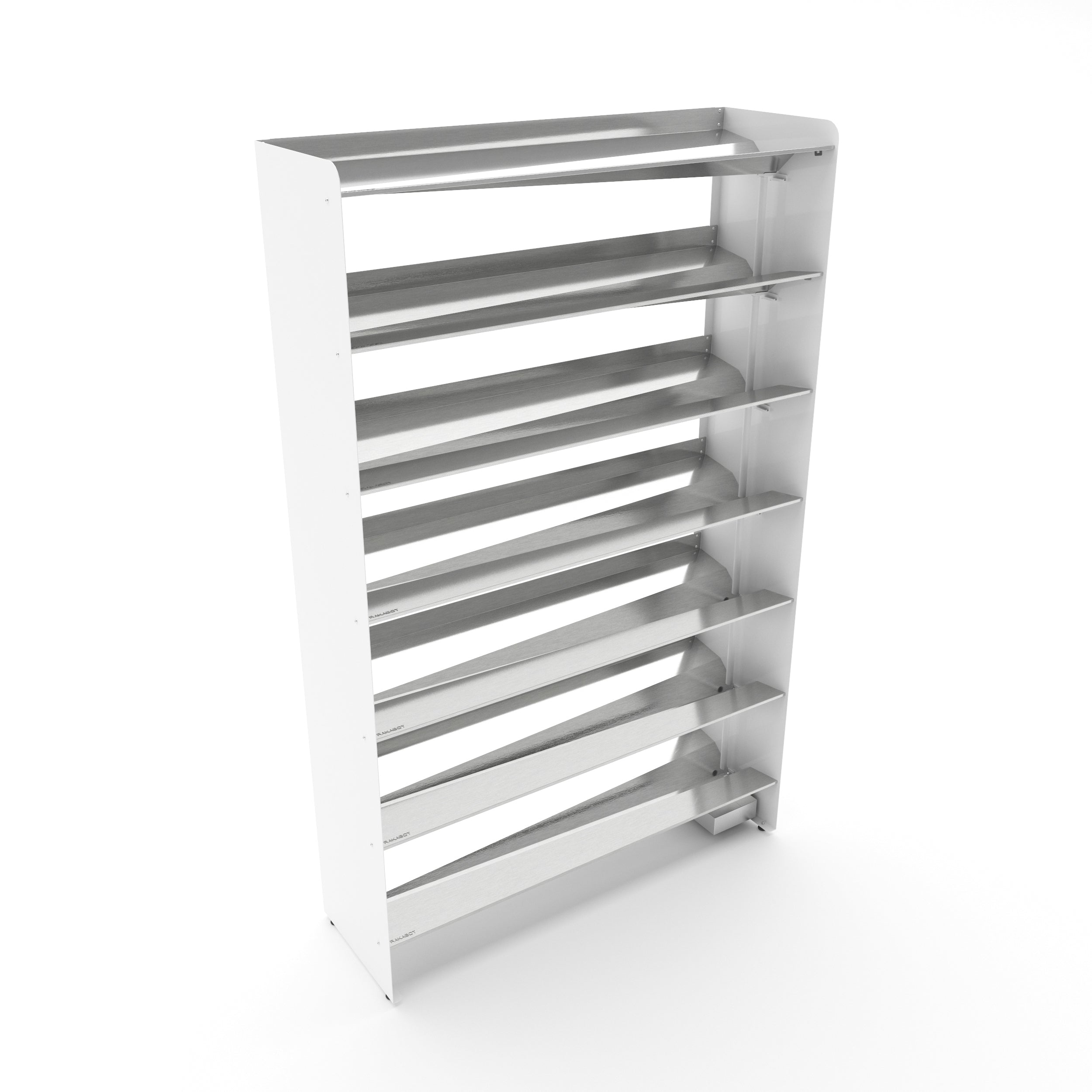 Boot Rack 38" wide - Rustproof Channeling Water Into Containers 2 to 8 Shelves Rakabot Titan