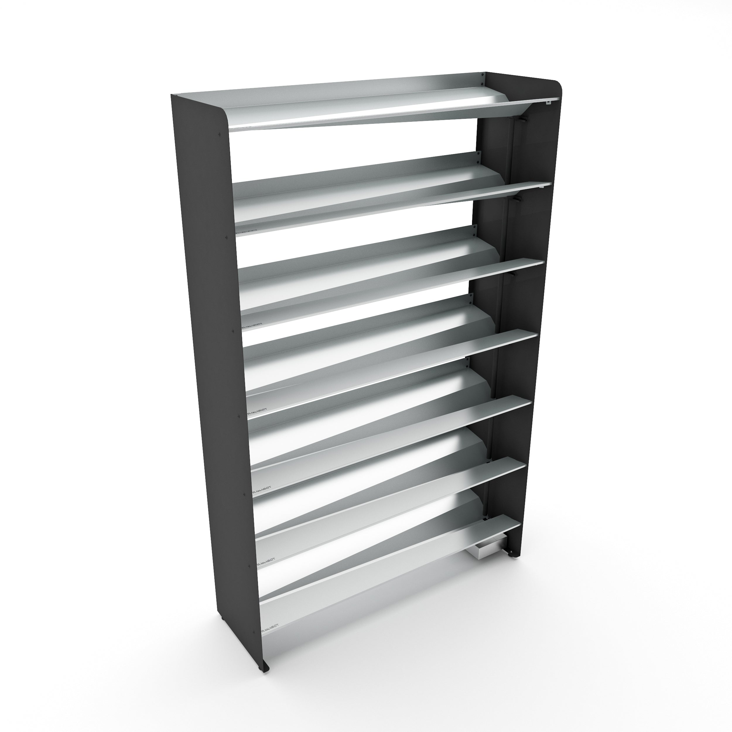 Boot Rack 38" wide - Rustproof Channeling Water Into Containers 2 to 8 Shelves Rakabot Titan