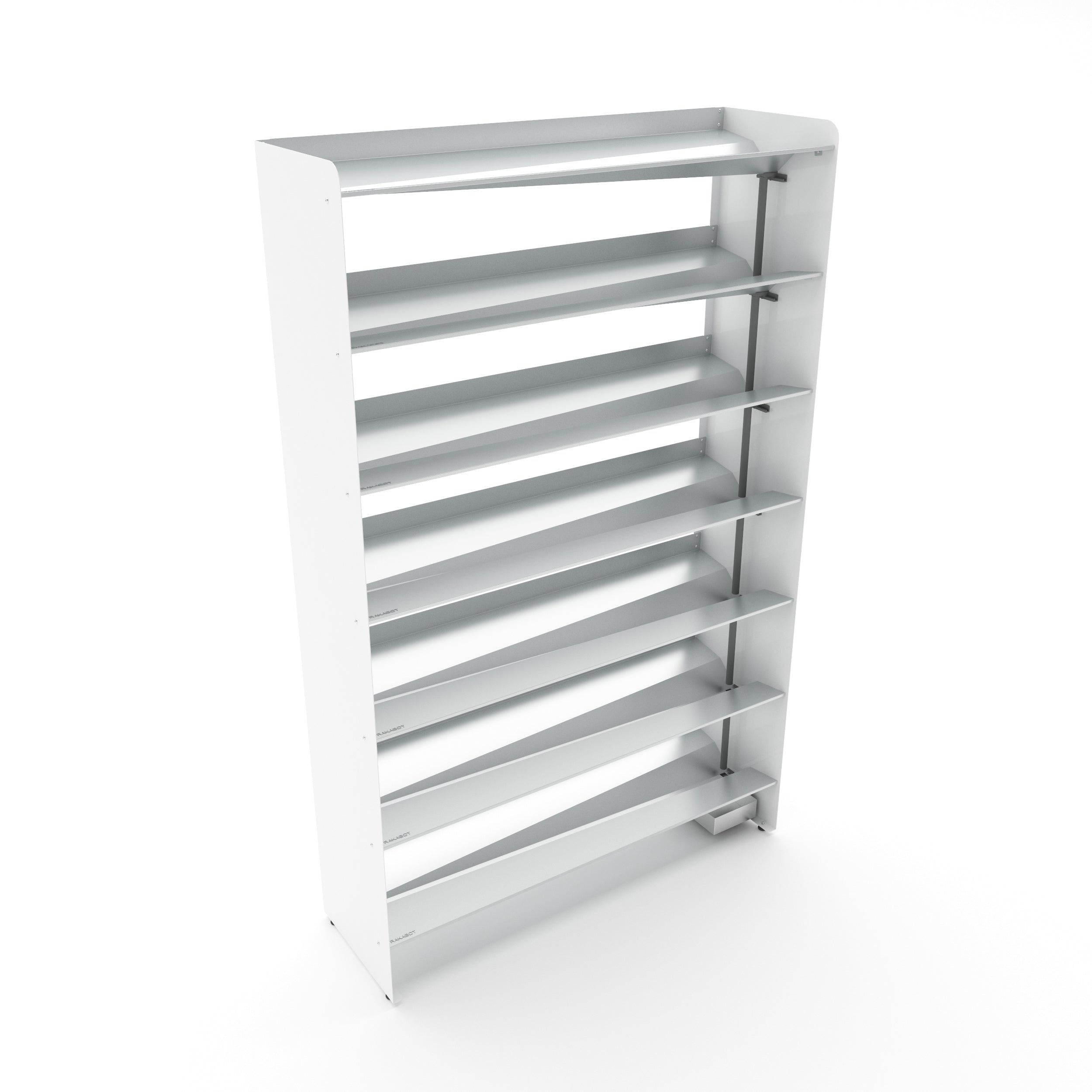 Boot Rack 38" wide - Rustproof Channeling Water Into Containers 2 to 8 Shelves Rakabot Titan