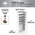 Boot Rack 29" wide - Rustproof Channeling Water Into Containers 2 to 8 Shelves Rakabot Titan
