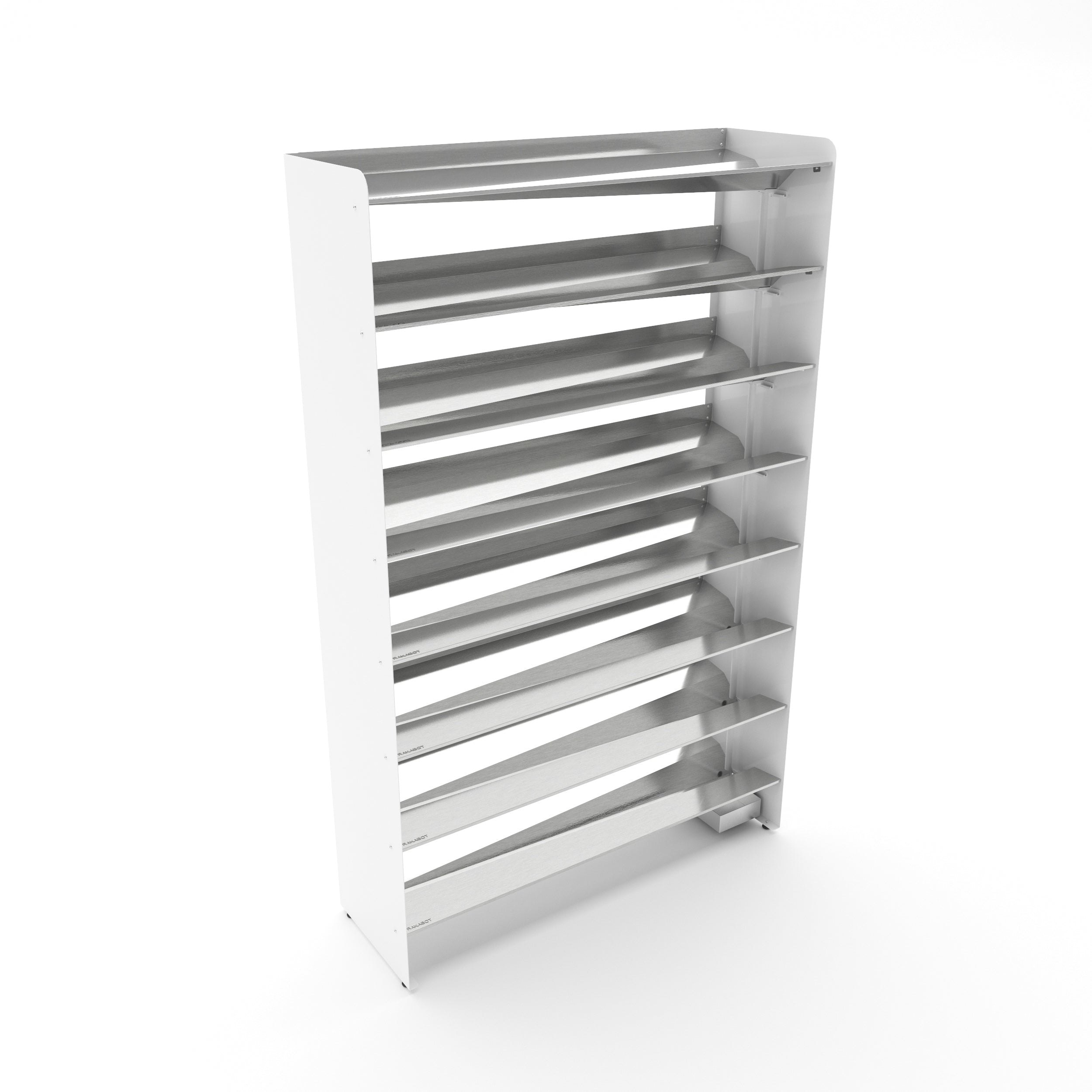Boot Rack 38" wide - Rustproof Channeling Water Into Containers 2 to 8 Shelves Rakabot Titan