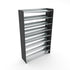 Boot Rack 38" wide - Rustproof Channeling Water Into Containers 2 to 8 Shelves Rakabot Titan
