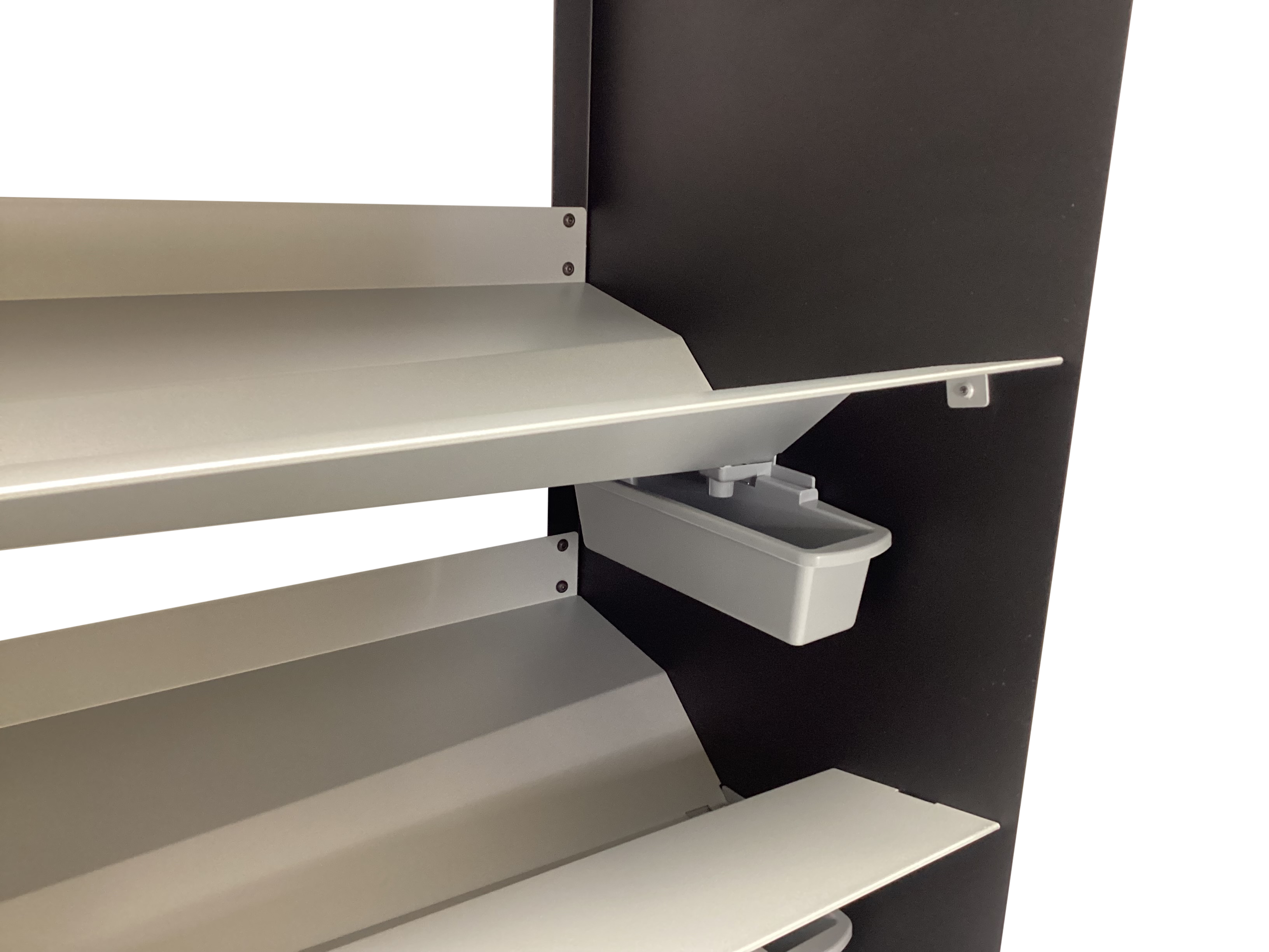 Boot Rack 19" wide - Rustproof Channeling Water Into Containers 2 to 8 Shelves Rakabot Titan