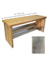 NOBLE ENTRANCE BENCH WITH SELF-DRAINING BOOT RACK SHELF AND WATER COLLECTING BUCKET