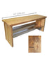 NOBLE ENTRANCE BENCH WITH SELF-DRAINING BOOT RACK SHELF AND WATER COLLECTING BUCKET