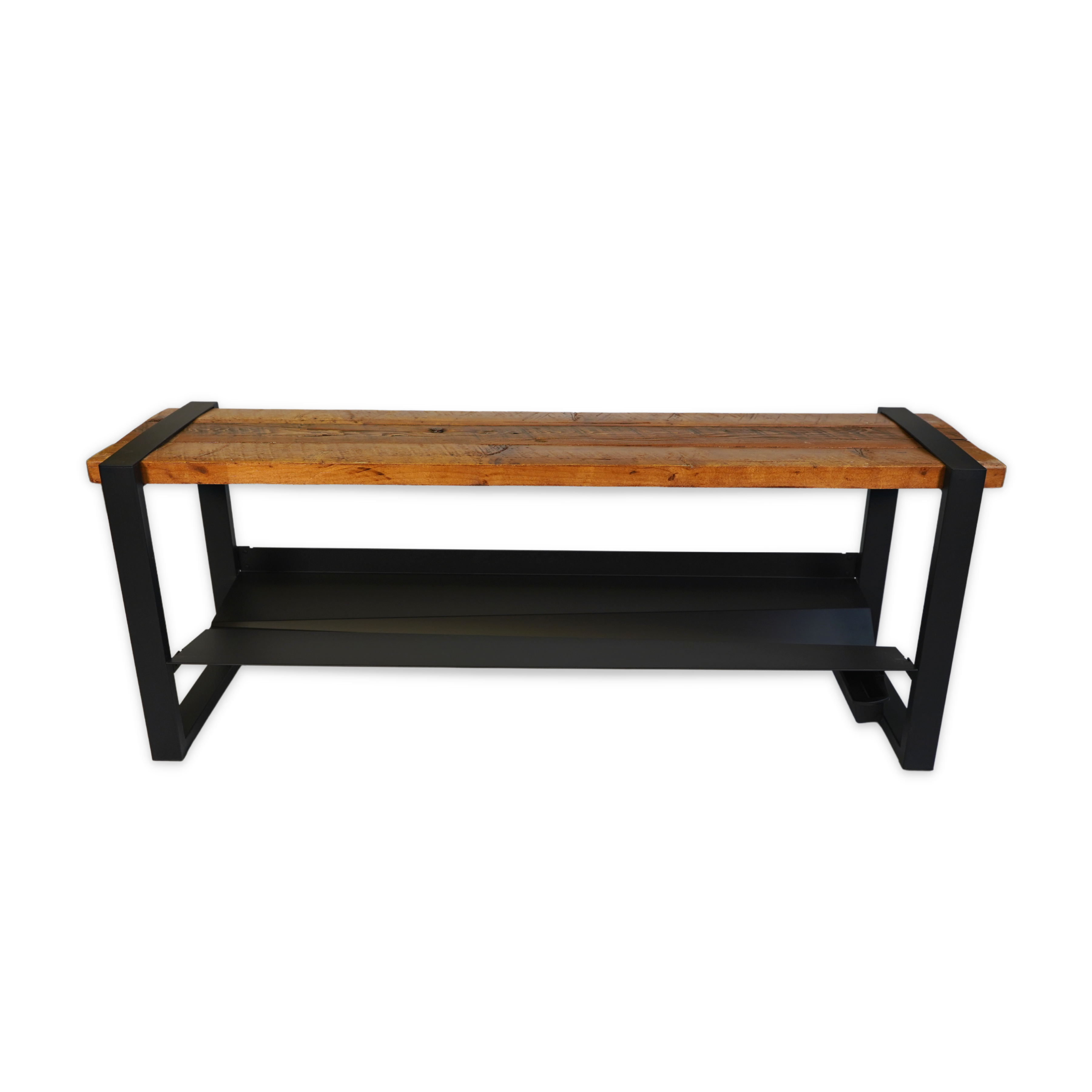 MODERNO ENTRANCE BENCH WITH SELF-DRAINING BOOT RACK SHELF AND WATER COLLECTING BUCKET