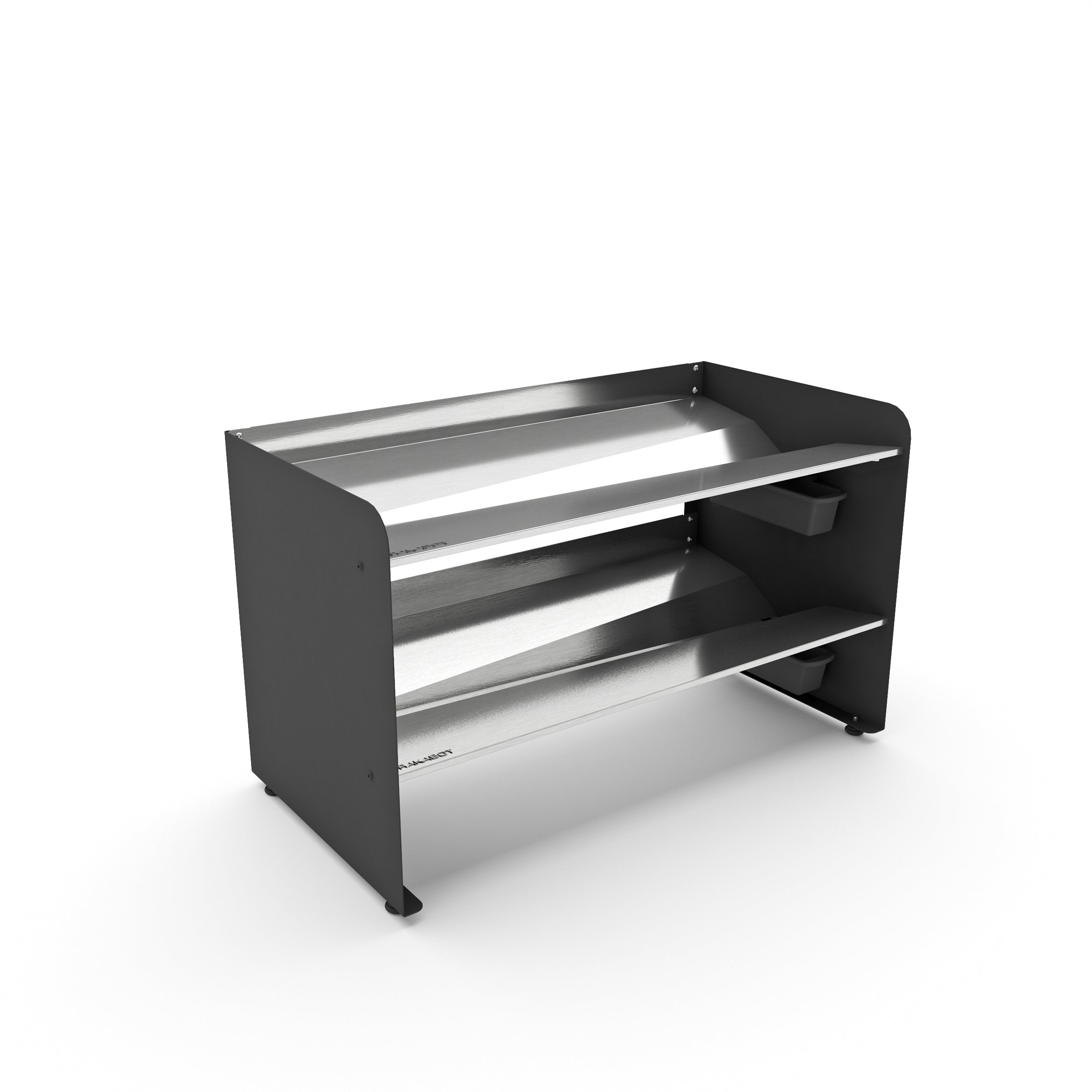 Boot Rack 38" wide - Rustproof Channeling Water Into Containers 2 to 8 Shelves Rakabot Titan
