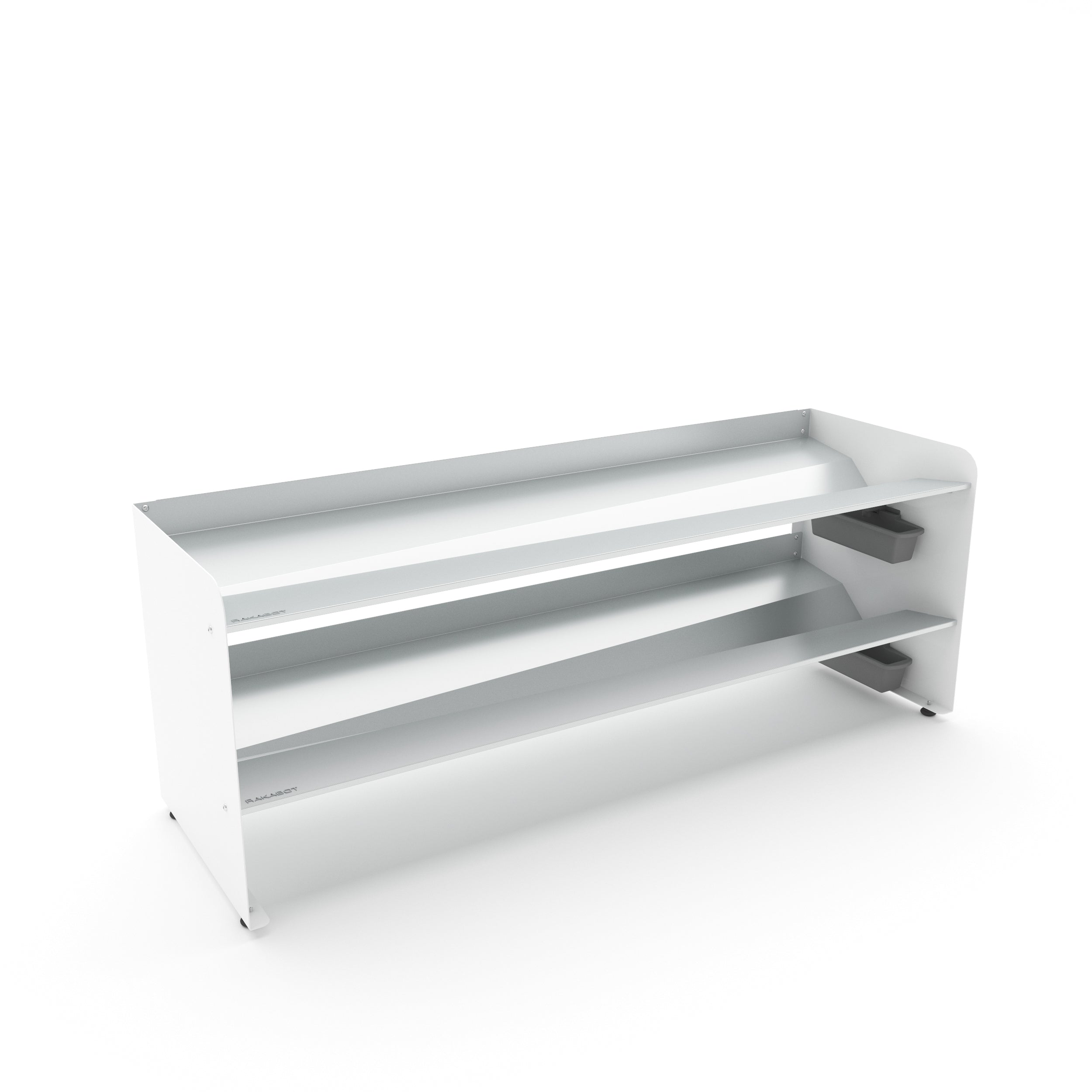 Boot Rack 38" wide - Rustproof Channeling Water Into Containers 2 to 8 Shelves Rakabot Titan