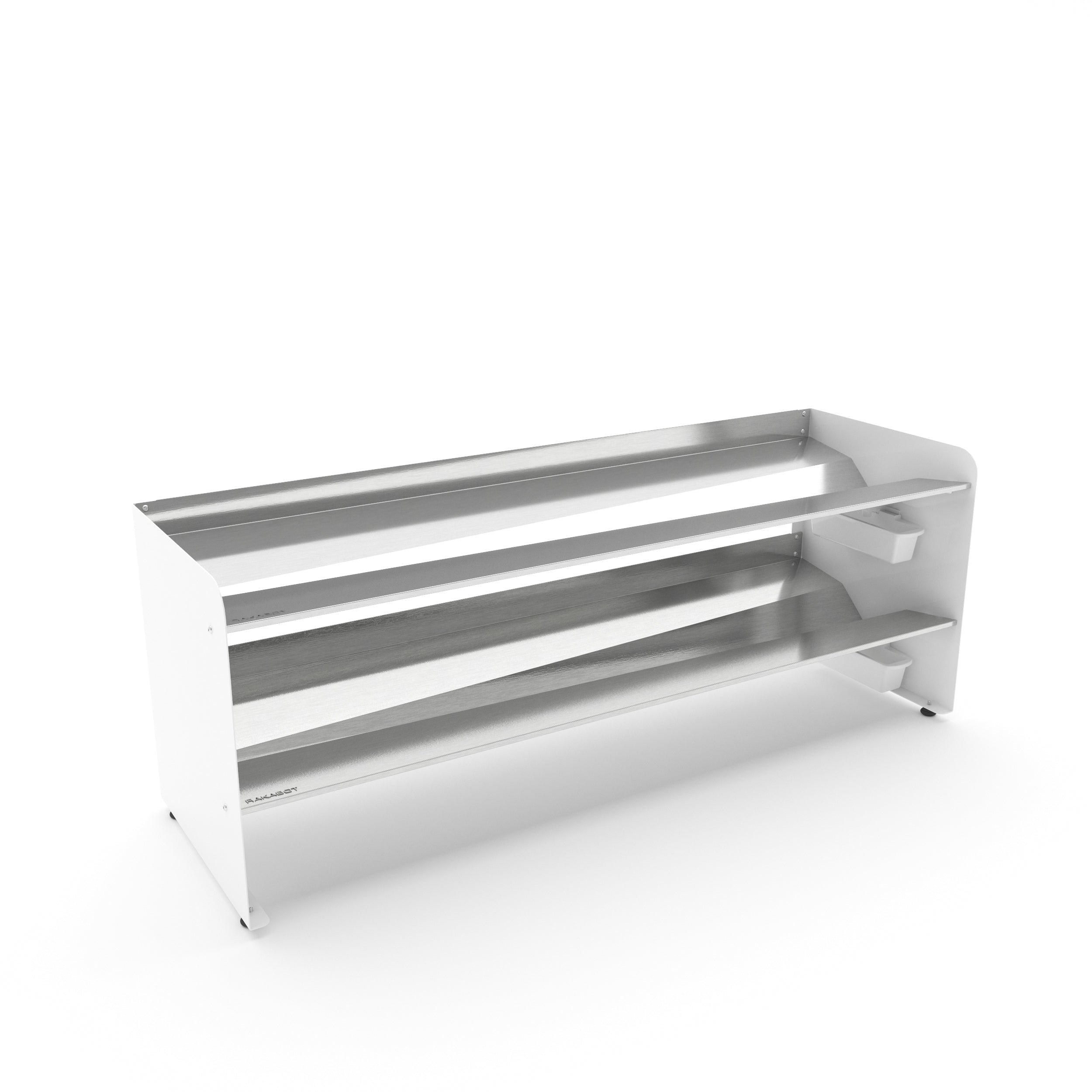 Boot Rack 38" wide - Rustproof Channeling Water Into Containers 2 to 8 Shelves Rakabot Titan