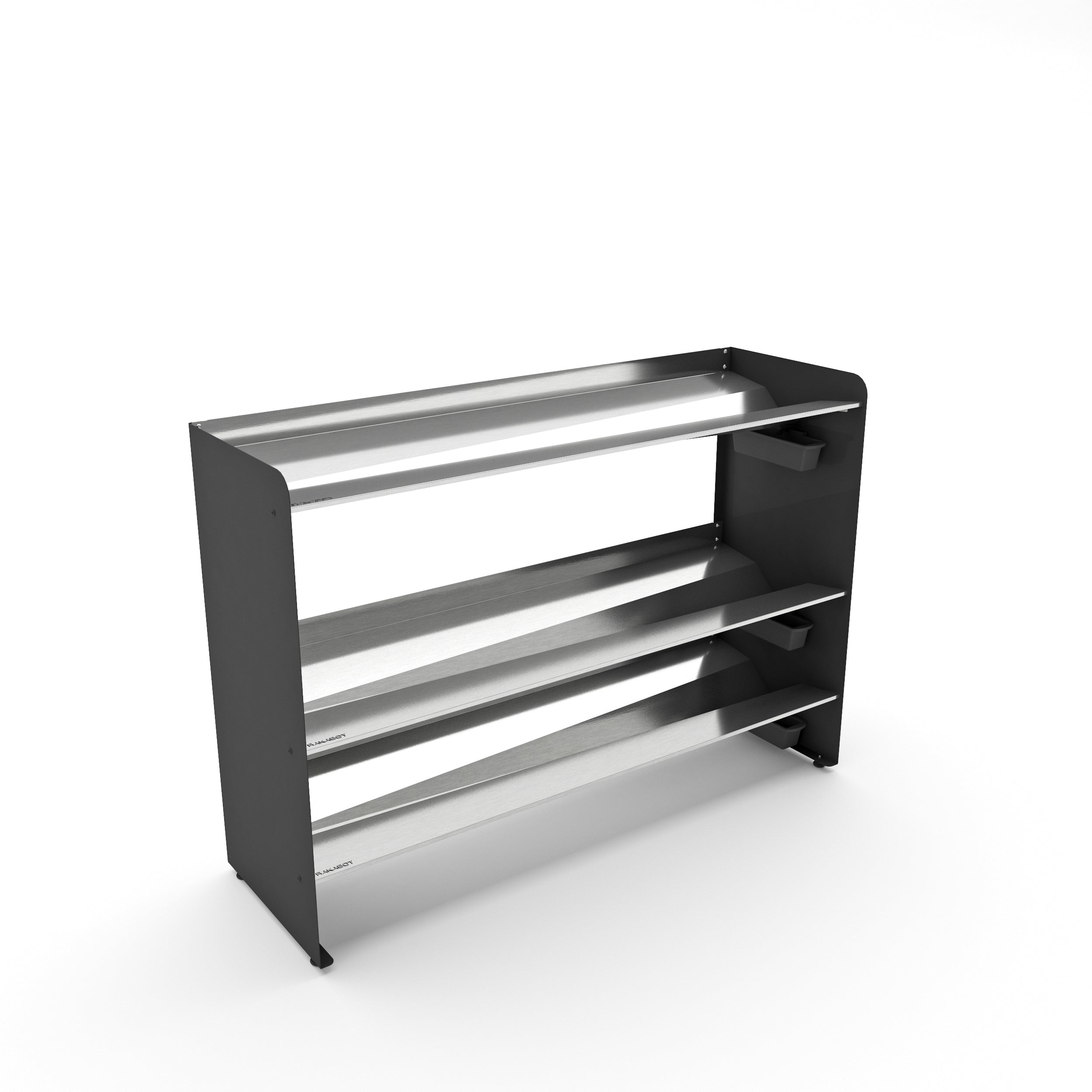 Boot Rack 38" wide - Rustproof Channeling Water Into Containers 2 to 8 Shelves Rakabot Titan