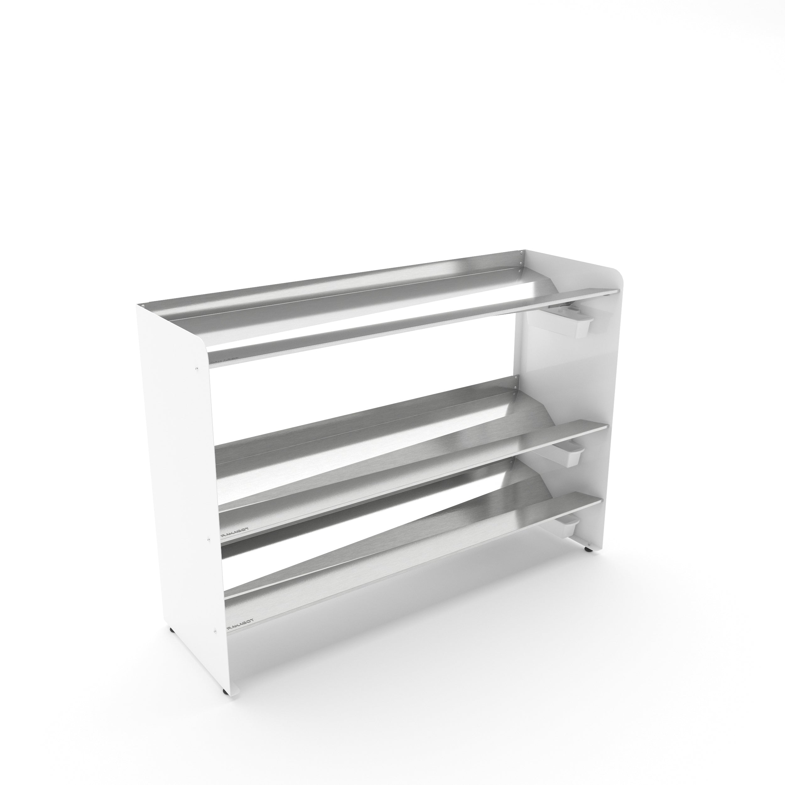 Boot Rack 38" wide - Rustproof Channeling Water Into Containers 2 to 8 Shelves Rakabot Titan