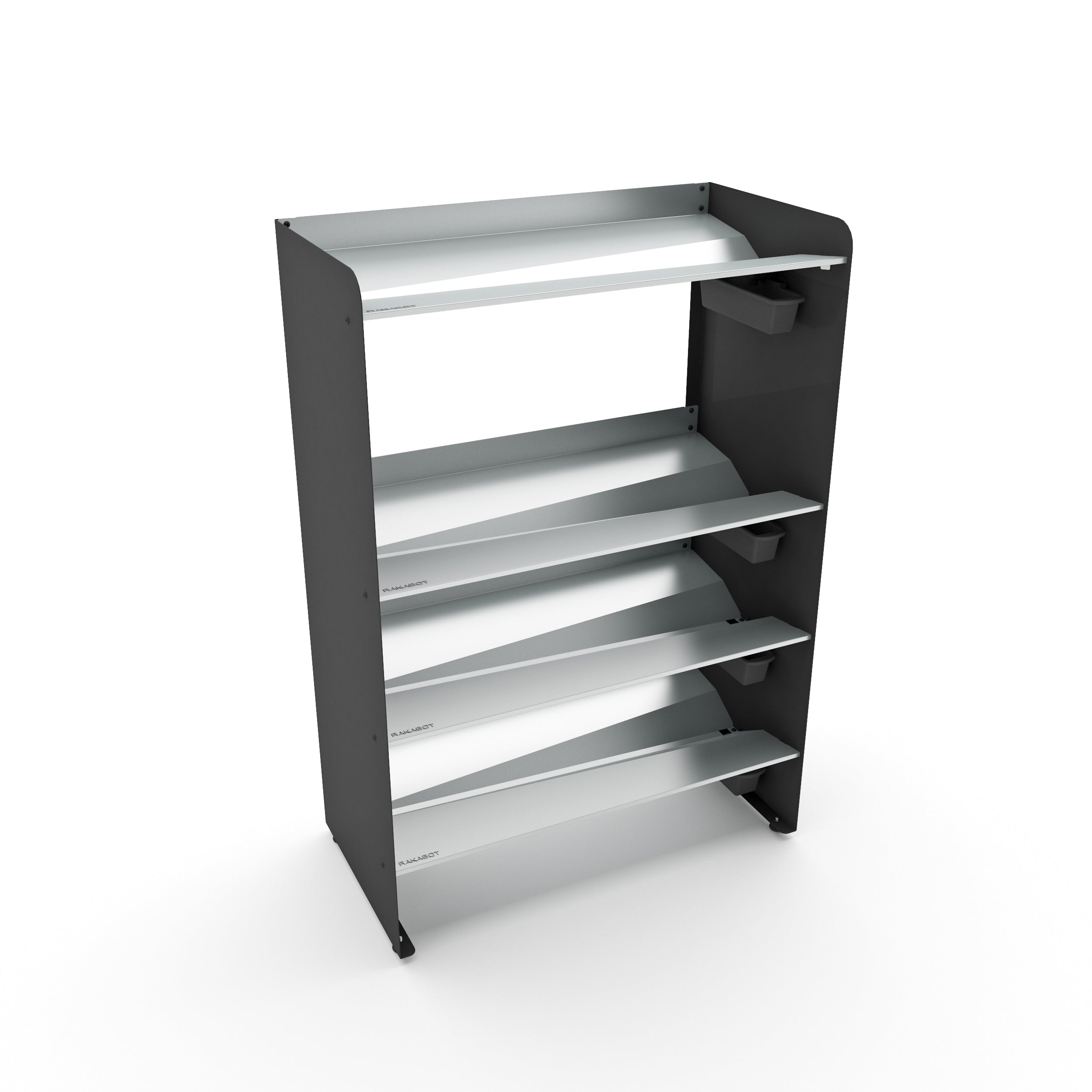 Boot Rack 38" wide - Rustproof Channeling Water Into Containers 2 to 8 Shelves Rakabot Titan