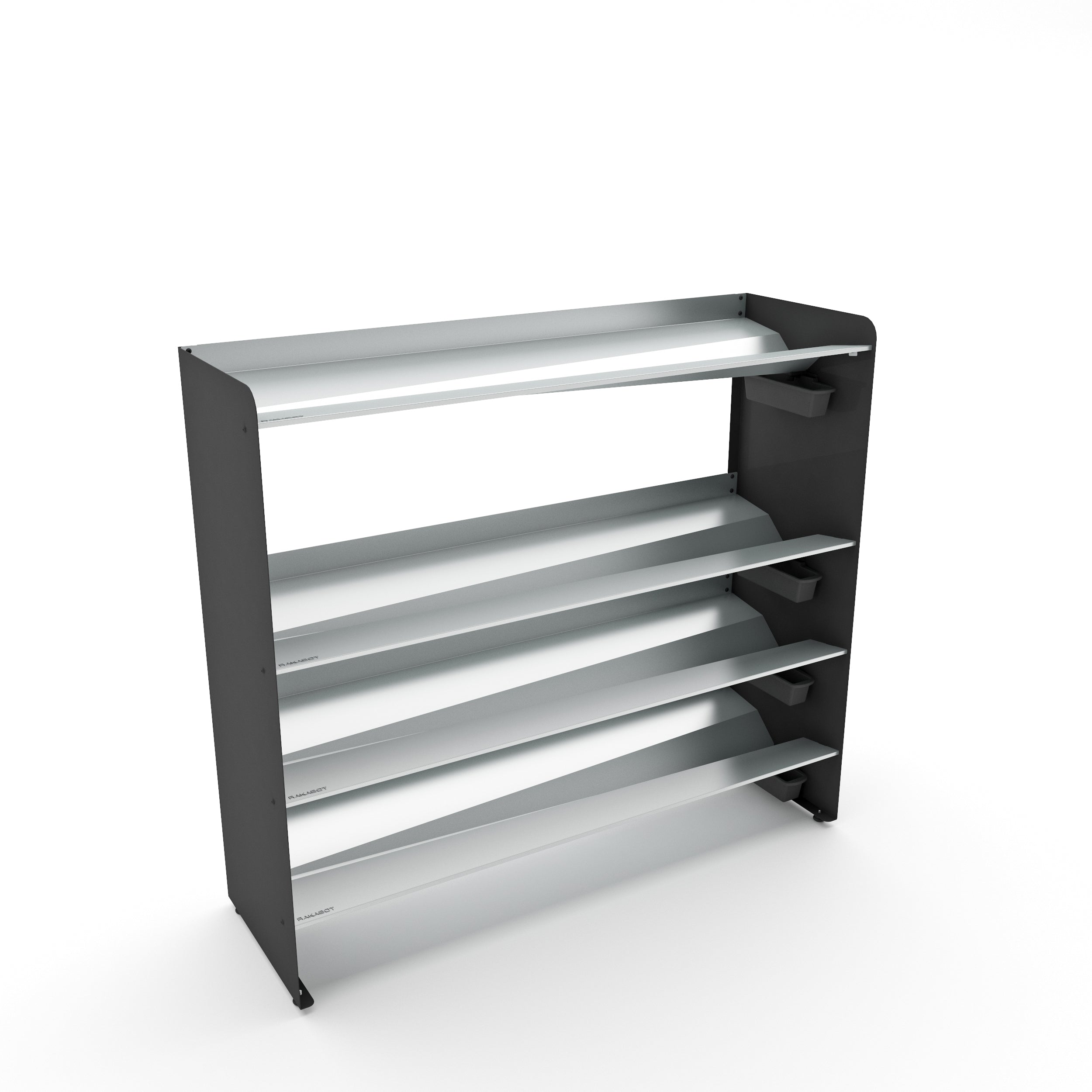 Boot Rack 38" wide - Rustproof Channeling Water Into Containers 2 to 8 Shelves Rakabot Titan