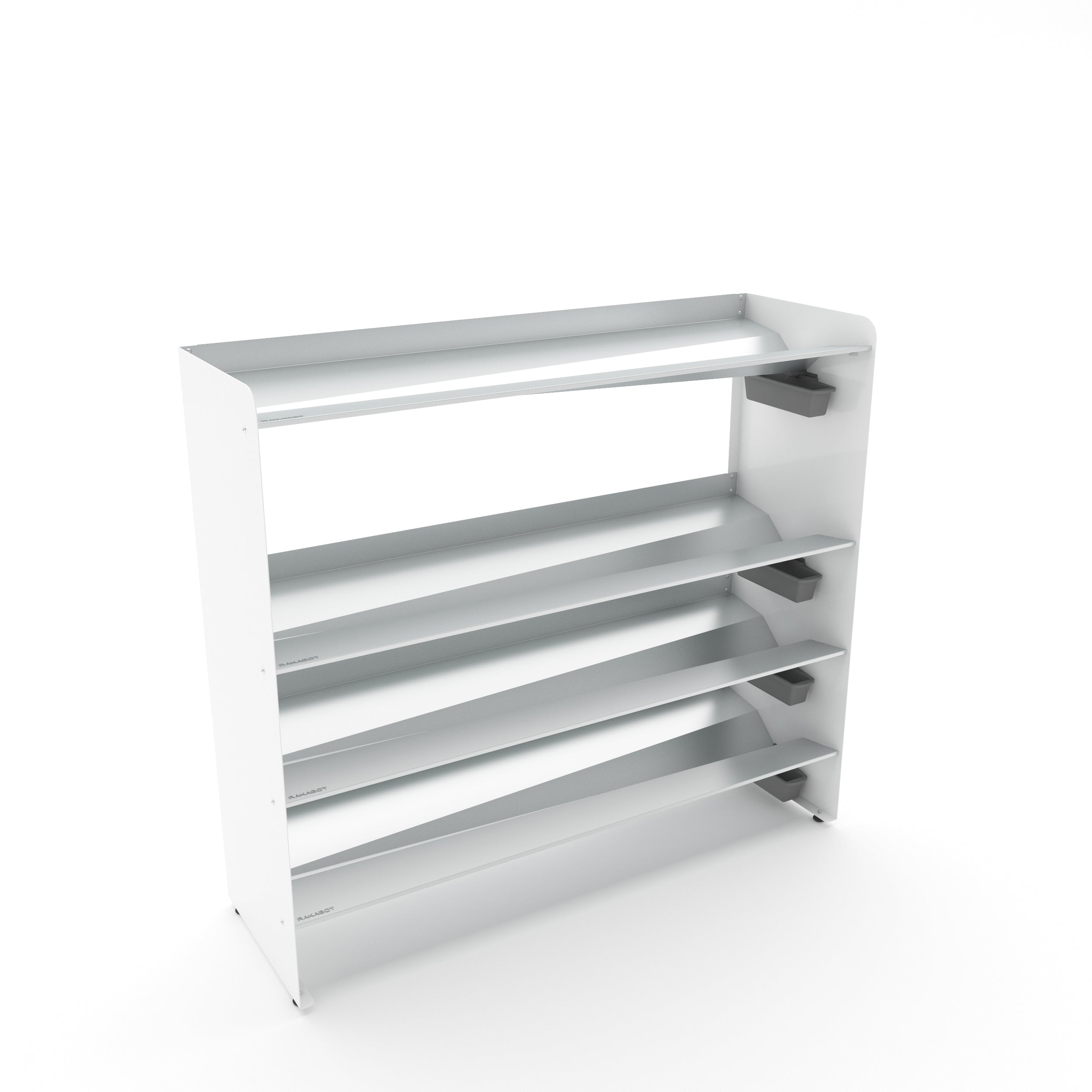 Boot Rack 38" wide - Rustproof Channeling Water Into Containers 2 to 8 Shelves Rakabot Titan