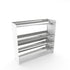 Boot Rack 38" wide - Rustproof Channeling Water Into Containers 2 to 8 Shelves Rakabot Titan
